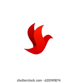 Beautiful Bird Logo Template
