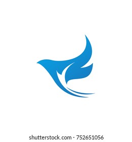 beautiful bird logo template