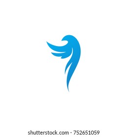 beautiful bird logo template
