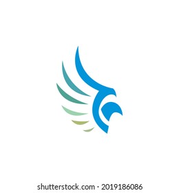 beautiful bird logo with various colors