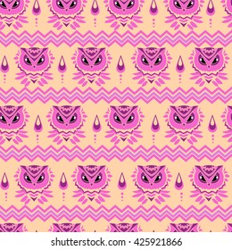 beautiful bird seamless, cute image of birds pattern, illustration colored summer textile design. Beautiful design pattern. Boho style pattern