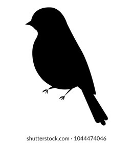 beautiful bird silhouette decorative icon