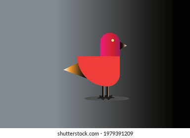 Beautiful bird vector art design 
