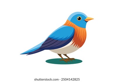 A beautiful bird vector art illustration