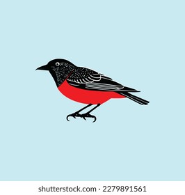 A beautiful bird vector art work. This is editable.