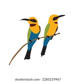 a beautiful bird vector art work,bird vector illastration