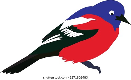 a beautiful bird vector artwork