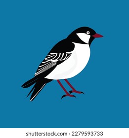 a beautiful bird vector artwork