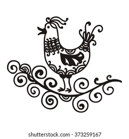 Beautiful bird vector illustration