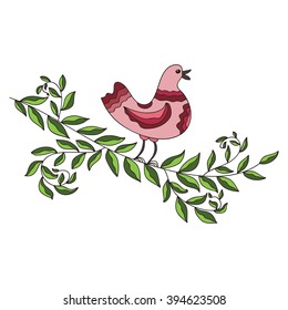 Beautiful bird vector illustration