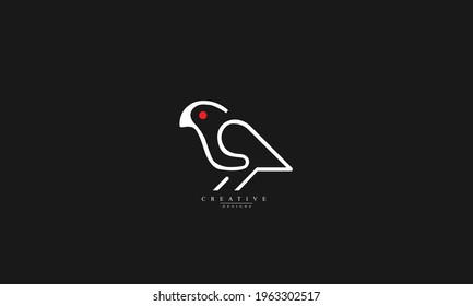 Beautiful Bird vector logo design	
