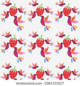 Beautiful birds pattern design and cute background