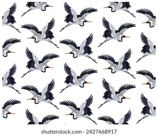 Hermoso fondo de la colocación de la impresión de los pájaros. Formato de archivo vectorial de repetición de ambos lados, colocación sin fisuras.