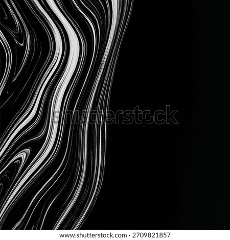 A beautiful black abstract background featuring smooth flowing patterns and refined monochrome textures. This dark neutral backdrop is ideal for presentation design and serves as a versatile base.