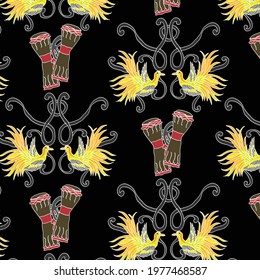 Beautiful Black Batik Motif From Papua