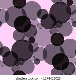 beautiful black circular seamless pattern