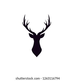 Beautiful Black Deer Stock Vector (Royalty Free) 1263116794 | Shutterstock