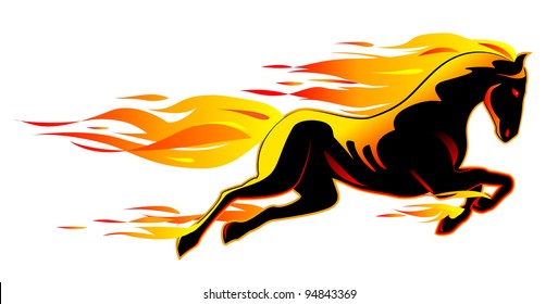 4 7 Flame Horses Images Stock Photos Vectors Shutterstock