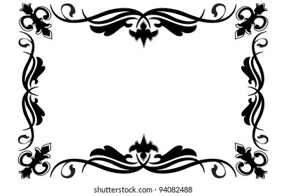 beautiful black frame