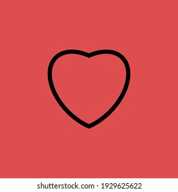 Beautiful black heart vector design