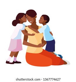 Black Mom Daughter Hugging Stock Vectors, Images & Vector Art ...