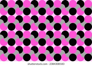 beautiful black pink vintage retro pattern. It is a vector image with geometric elements. It is an  retro art design.Design for background,wallpaper,clothing,wrapping,Batik,fabric,Vector illustration.