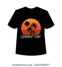 Beautiful black t-shirt design and illustrator