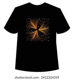 Beautiful black t-shirt design and illustrator
