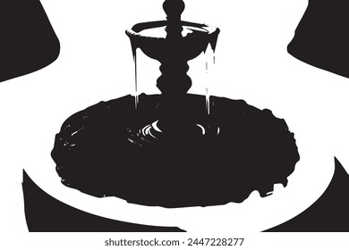 beautiful black and white abstract art