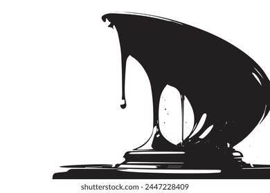 beautiful black and white abstract art