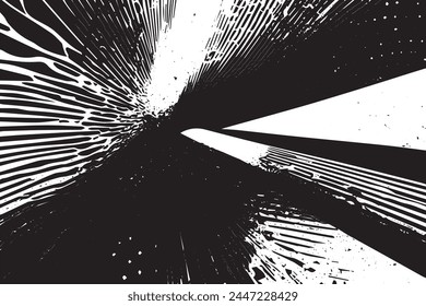 beautiful black and white abstract art