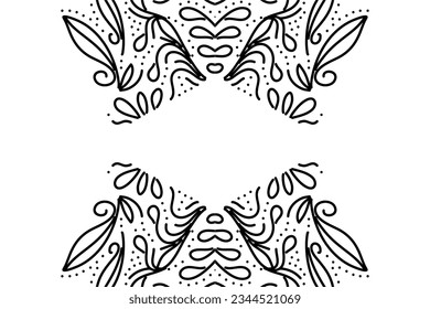 Hermoso gradiente de flores de gradiente de caleidoscopio blanco y negro patrón de arte de la cultura indonesia batik tradicional