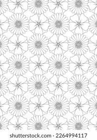 Beautiful black and white illustration for adult coloring book with rectangle abstract linear tribal pattern