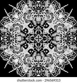 Beautiful black and white pattern.