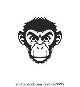 Beautiful black and white primate logo vector for your company's identity.