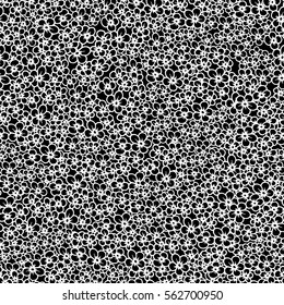 beautiful black and white seamless pattern with little flowers. Hand-drawn contour lines and strokes. Sketch engraving style monochrome flowers and leaves. Intricate romantic background.