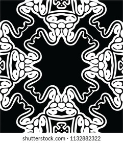 Beautiful black & white vector shape useful for many different things