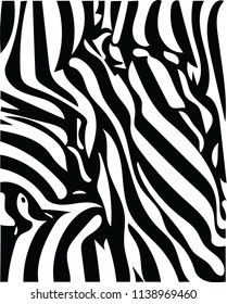 Beautiful black & white wavy pattern vector lines for many creative ideas
