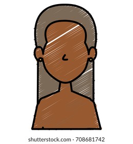 beautiful black woman shirtless avatar character