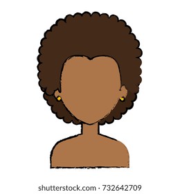 beautiful black woman shirtless avatar character