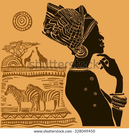 Beautiful black woman.African woman.