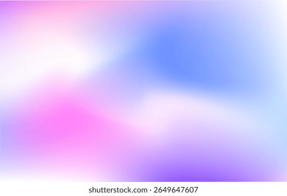 Beautiful blend of purple, pink, and blue gradient with smooth transitions—ideal for dreamy, modern, and colorful abstract vector backgrounds.