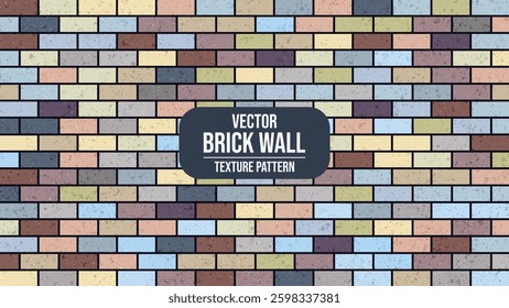 Beautiful block brick wall pattern texture background
