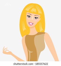 Beautiful blonde girl