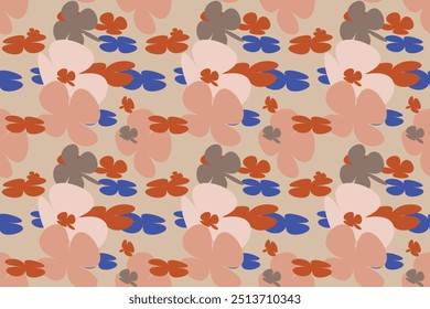 Hermoso patrón floreciente de flores sin fisuras con simple bonito, pequeño fondo de textura sin fisuras de libertad floral. Primavera, verano romántico flor de flor de jardín sin patrón para sus Diseños