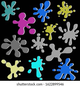 Beautiful blot blur pattern, great design for any purposes. Vector illustration template. Halftone wave background. Creative vector element. Abstract vector background