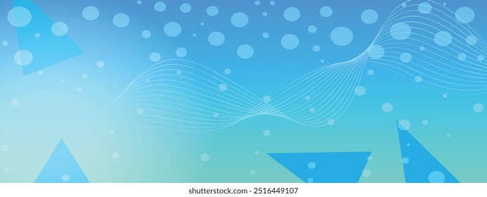 Hermoso fondo abstracto azul. Ilustración abstracta de gradiente azul en estilo desenfoque. Fondo neutro Aqua para el diseño de la presentación. Diseño ondulado azul para Web e impresión. VECTOR EPS