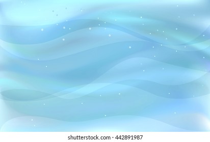 Beautiful blue abstract background of stylized waves