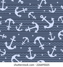 Beautiful blue anchor seamless for your business