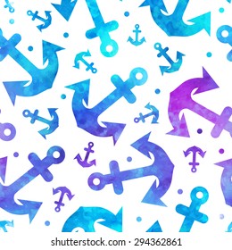 Beautiful blue anchor seamless for your business